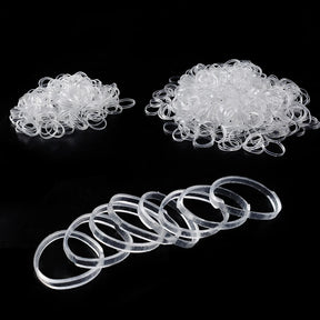 Clear Ponytail Ropes Rubber Bands Holder Elastic for Women Girls Bind Tie Holder Hair Accessories Hair Styling Tools