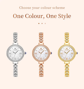 OLEVS 9903 Women's Watch High Quality Fashion Elegant Diamond Waterproof dial Stainless Steel Luxury Original Quartz Women Watch