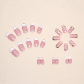 Women's Simple Love Sweet Wear Fake Nails