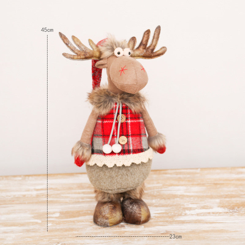 Christmas Tree Decorations Cute Creative Elk Snowman Ornaments