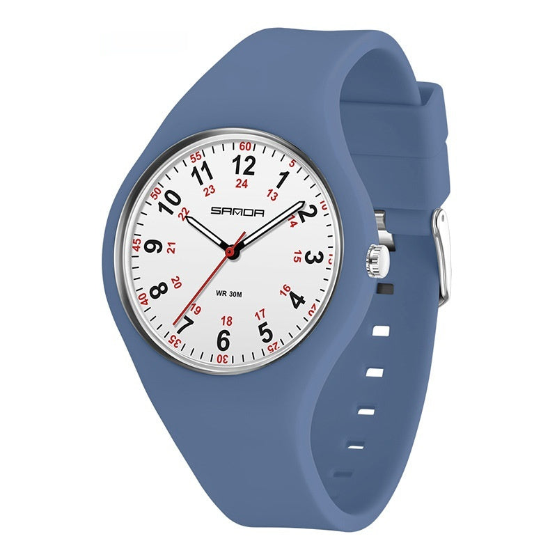 Elementary School Student Luminous Waterproof Silicone Quartz Watch