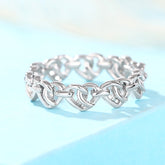 Heart-shaped Chain Ring Women's Simple Fashion