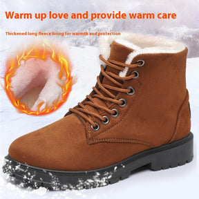 Snow Boots Fleece-lined Thickened Shoes Winter Warm Non-slip