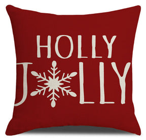 Christmas Pillow Red Combination Throw Pillowcase