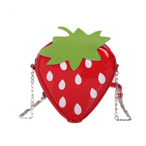 Individualized Funny Fruit Watermelon Orange Single Shoulder Diagonal Chain Bag Mobile Phone