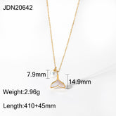 Stainless Steel Shell Necklace Starfish Beach Style Clavicle Chain Titanium Steel Ornament