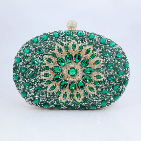 New Sunflower Diamond Evening Bag Women's Cheongsam Formal Dress Evening Handbag