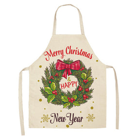 Christmas Series Cotton And Linen Apron