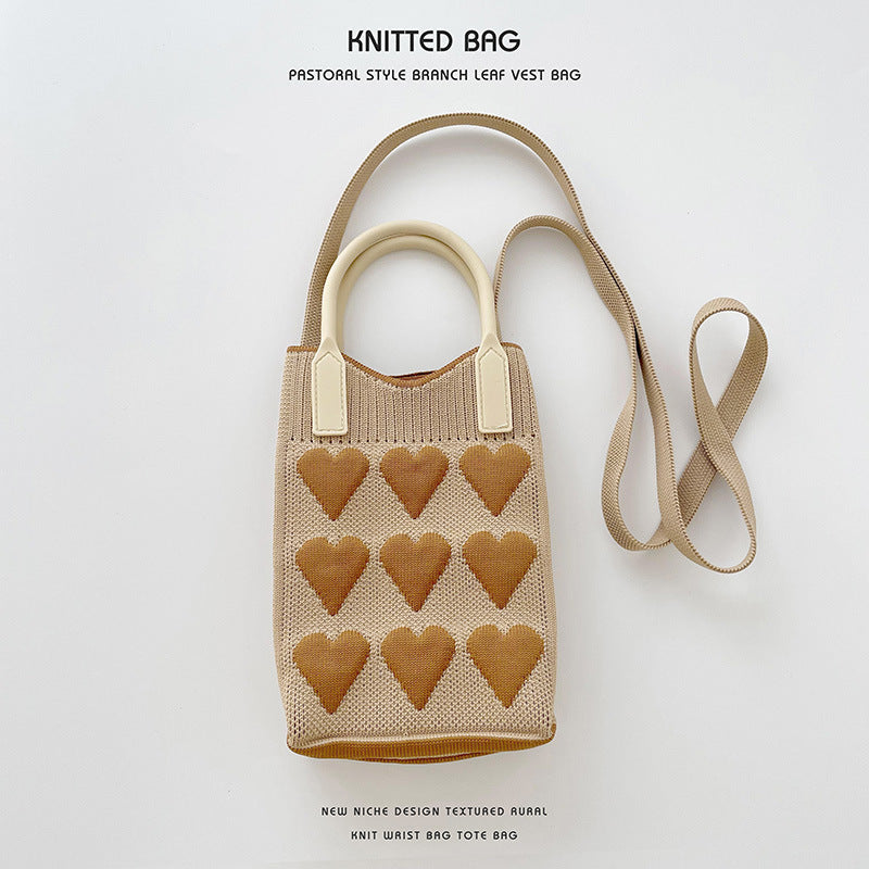 Love Mini Knit Shoulder Crossbody Bag