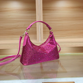 Delicate Rhinestone Women's Bag Dinner Bag Large Capacity Totes