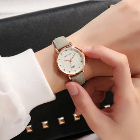 Simple Casual Belt Ladies Couple Quartz Watch