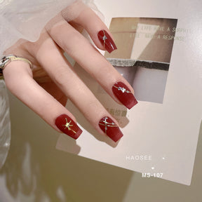 Lasting Semi-cured Gel Nail Sticker  Lamp Gel Nail Wraps No Bake