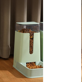 Pet Double Bowl Automatic Feeder Waterer