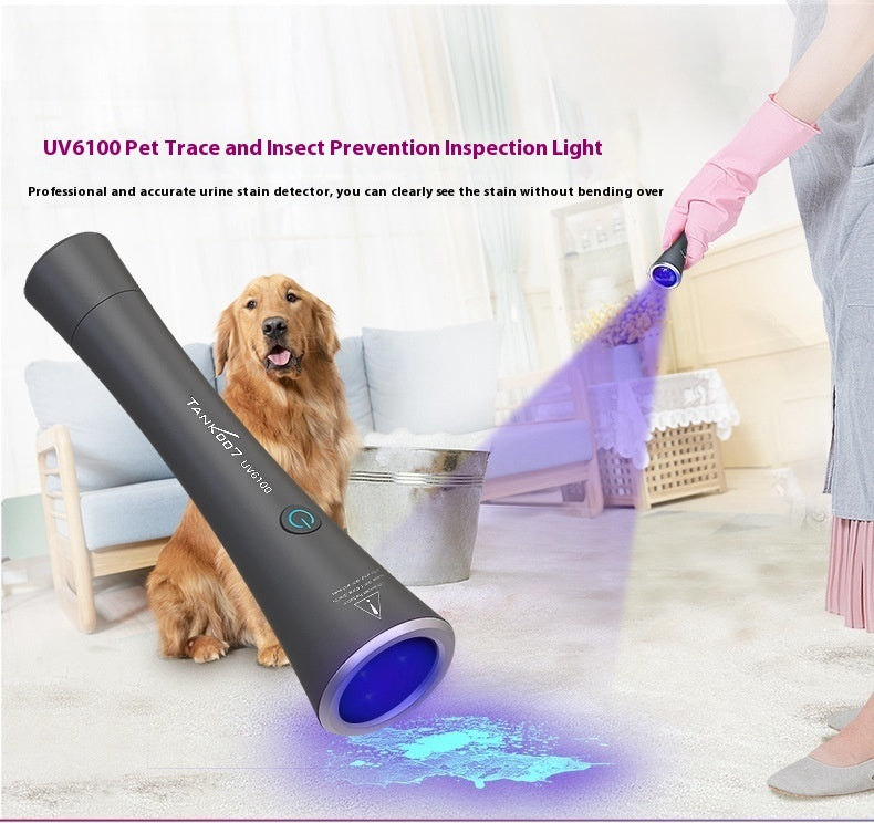 UV Flashlight Pet Urine Stain Marks Insect Epidemic Prevention Detector