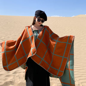 Ethnic Style Outdoor Grassland Desert Shawl