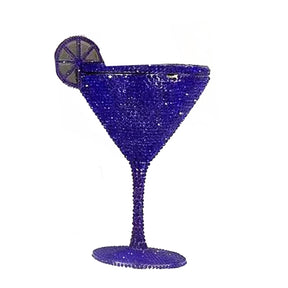 Hollow Rhinestone Cocktail Style Dinner Clutch