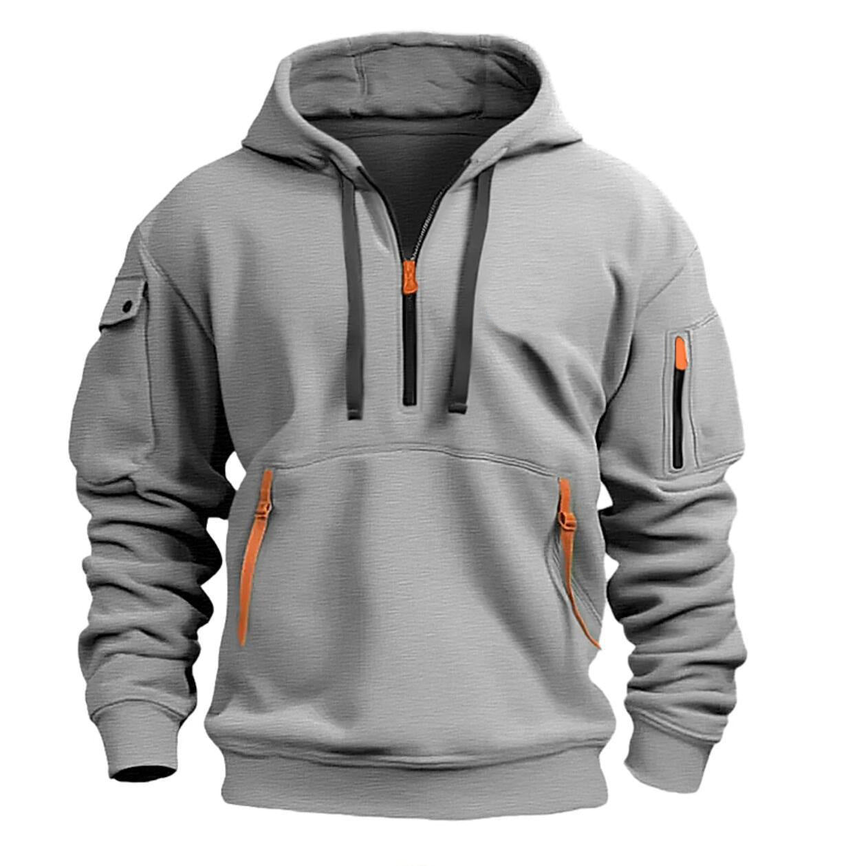 Cotton Dropped Shoulder Hooded Sweatshirt Men's Women's Plus Size Loose Pullover Fashion Sweatshirt