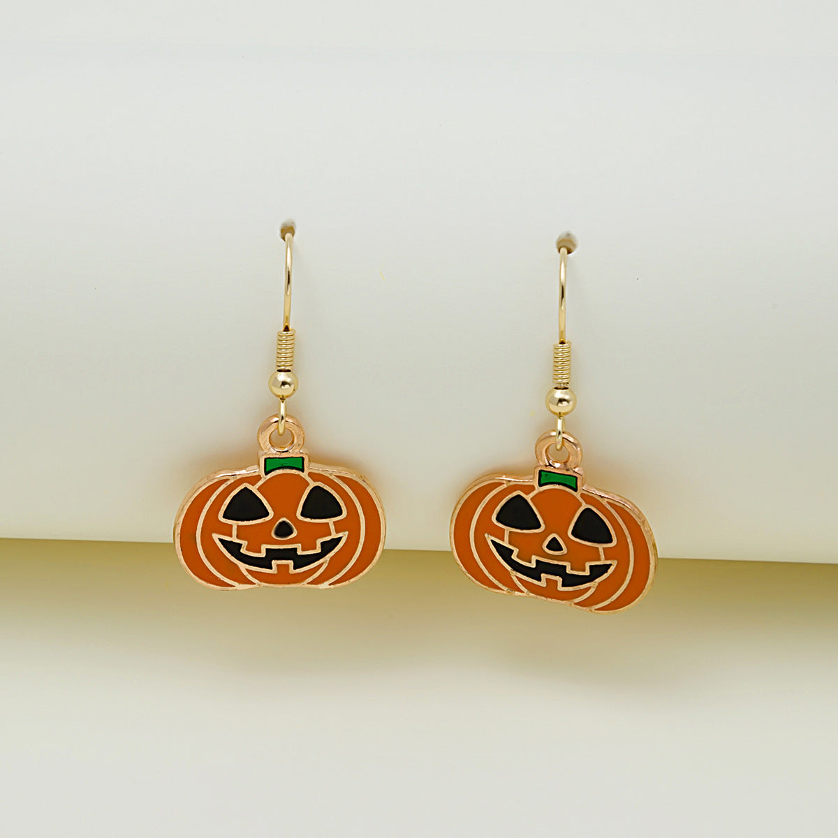 Halloween Earrings Cute Pumpkin Spooky Oil Drip Alloy Earrings Jewelry