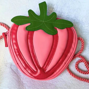 New Cute Three-dimensional Strawberry Shoulder Bag