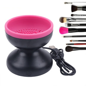 Electric Makeup Brush Cleaner Machine Portable Automatic USB Cosmetic Brush Cleaner Tools For All Size Beauty Makeup Brushes Set