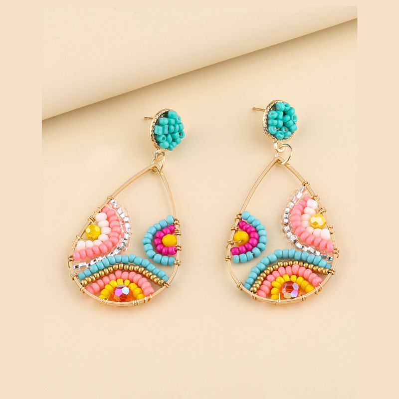 Heavy Industry Bohemian Vintage Bead Earrings