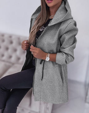 2023 Fall Winter Fashion Casual Hooded Coat Women's Clothing