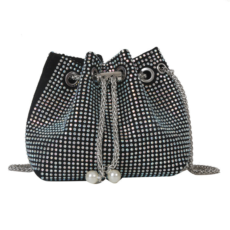 Diamond Drawstring High-grade Chain Crossbody Bag