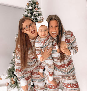 2024 Family Christmas Matching Pajamas Set Xmas Adult Kids Mother And Daughter Father Son Sleepwear Baby Family Look Outfits