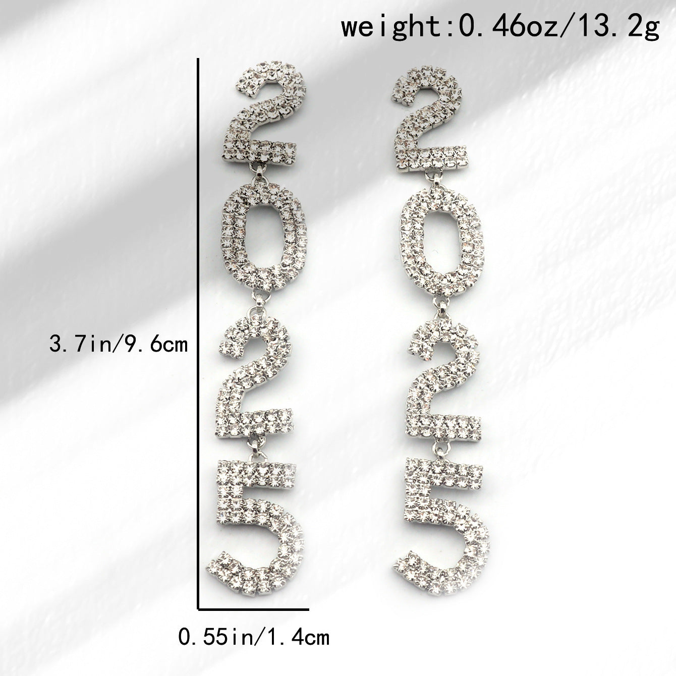 Women's Tassel Full Diamond Rhinestone 2025 Long Pendant Earrings