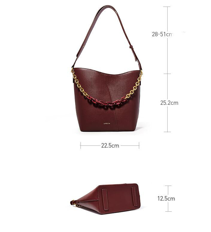 Fashion Simple Leather Shoulder Messenger Bag