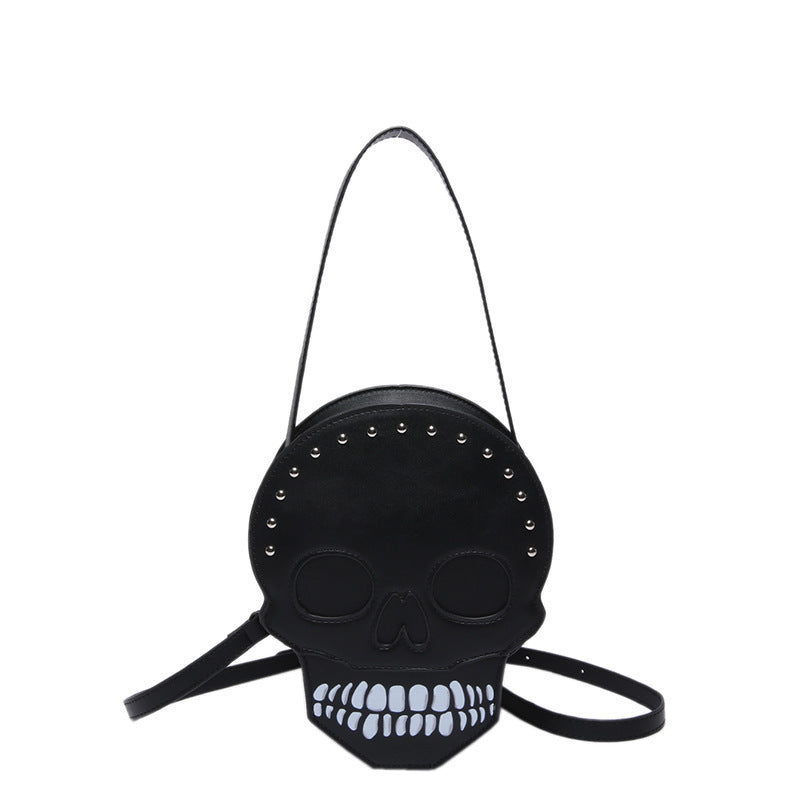 Halloween Skull Shoulder Bag Girls Funny Cute Messenger Bag Personality Creative Crossbody Bags For Women