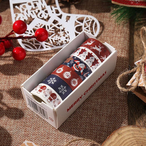 Creative Christmas Gift And Paper Adhesive Tape Journal Tape Christmas Decoration Material Cute Christmas Tape