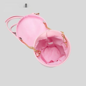 Letter Ice Cream Bucket Shoulder Messenger Bag For Women