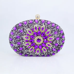 New Sunflower Diamond Evening Bag Women's Cheongsam Formal Dress Evening Handbag