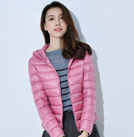 Short Lightweight Thickened Thermal Slim Fit Korean Style White Duck Down Fashionable Jacket