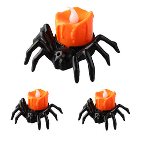 Halloween Festival Atmosphere Creative Halloween Spider Candlestick Ornaments