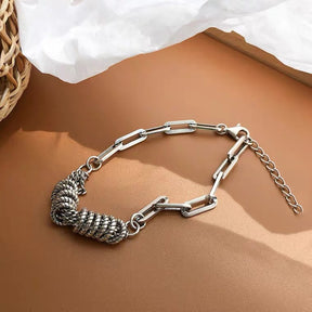 Stereoscopic Love Bracelet Women Simple Retro Luxury