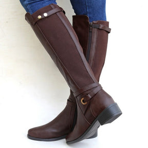 Plus Size Long Tube Women's Chunky Heel Boots