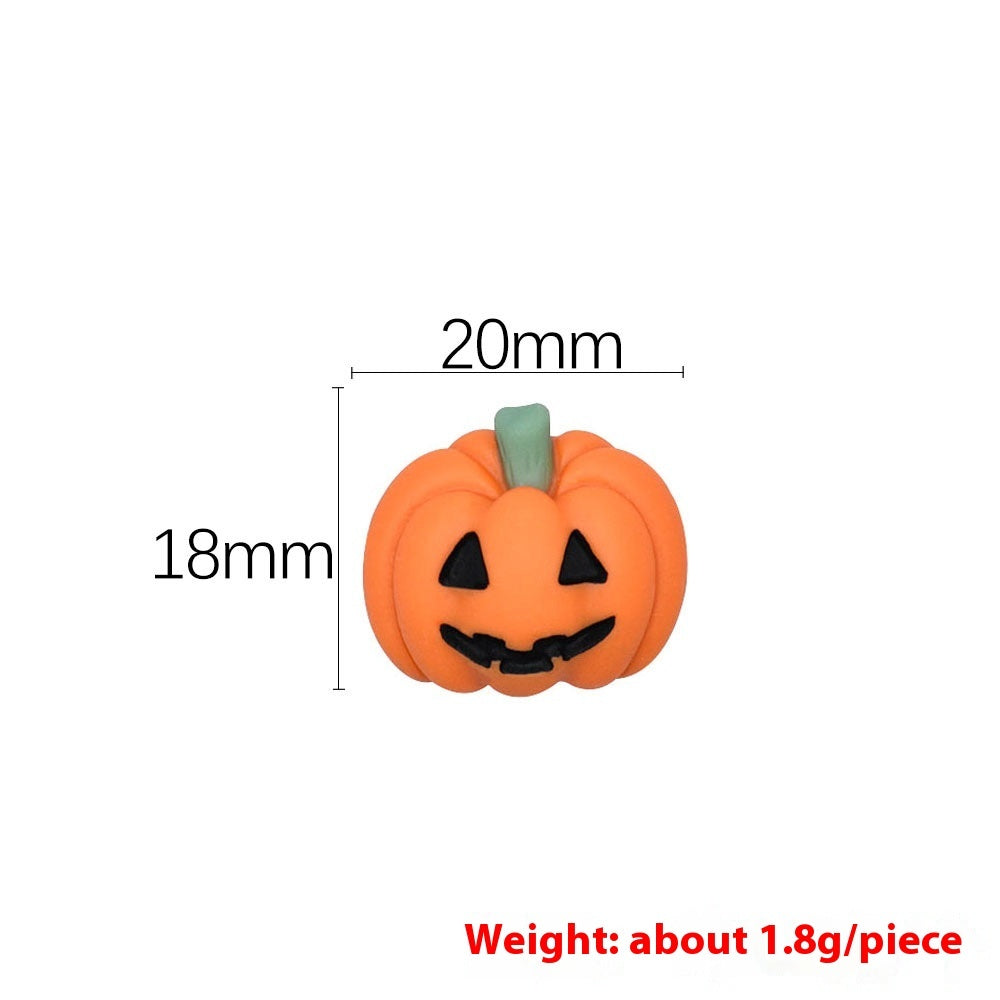 Resin Wansheng Flat Pumpkin Diy Cream Glue Phone Case Stickers Material