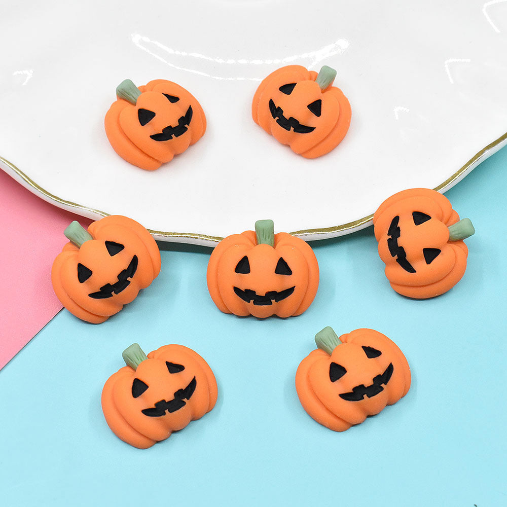 Resin Wansheng Flat Pumpkin Diy Cream Glue Phone Case Stickers Material