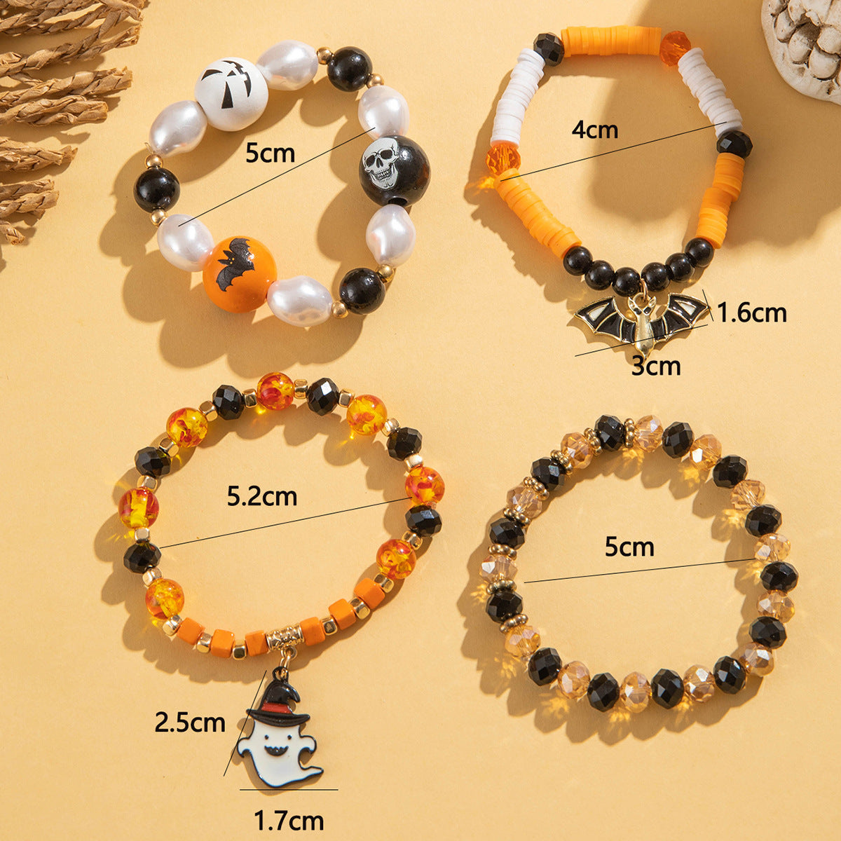 Halloween Ghost Bat Bracelet Women's Fashion