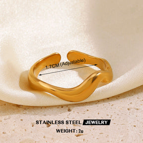 Stainless Steel Love Heart-shaped Ring Line Cross Titanium Steel Ring