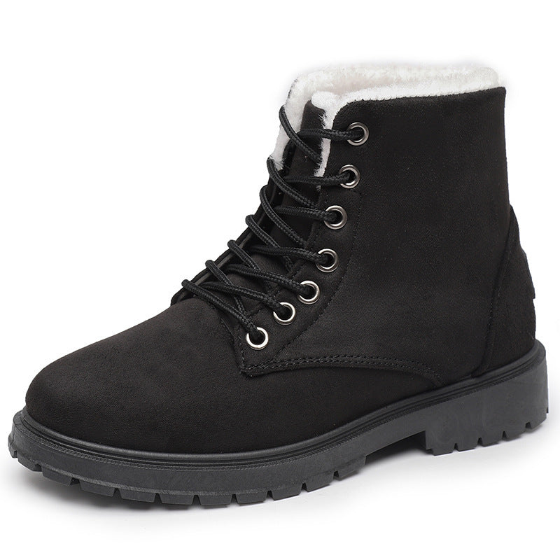 Snow Boots Fleece-lined Thickened Shoes Winter Warm Non-slip